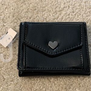 No Boundaries Faux Black Patent Leather Women’s Wallet - NWT